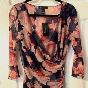 INC International Concepts NEW Floral, Size Large